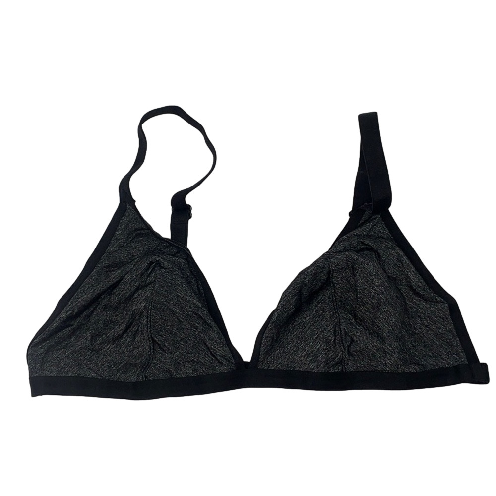 Victoria’s Secret Heathered Charcoal High Neck Bralette Size Large